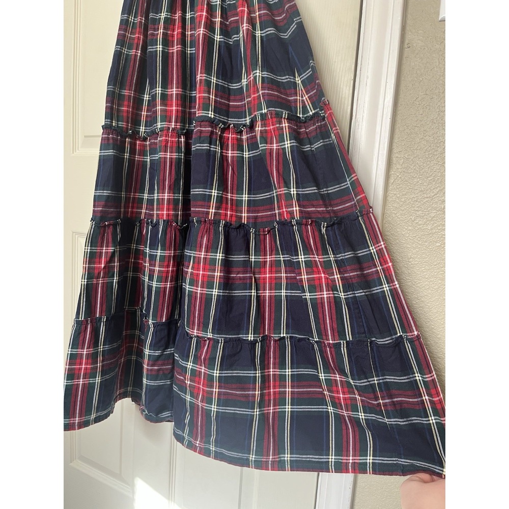 Hill House Home Ellie Nap Dress Tartan Plaid Smocked Navy Women's XS Coastal - Picture 5 of 12